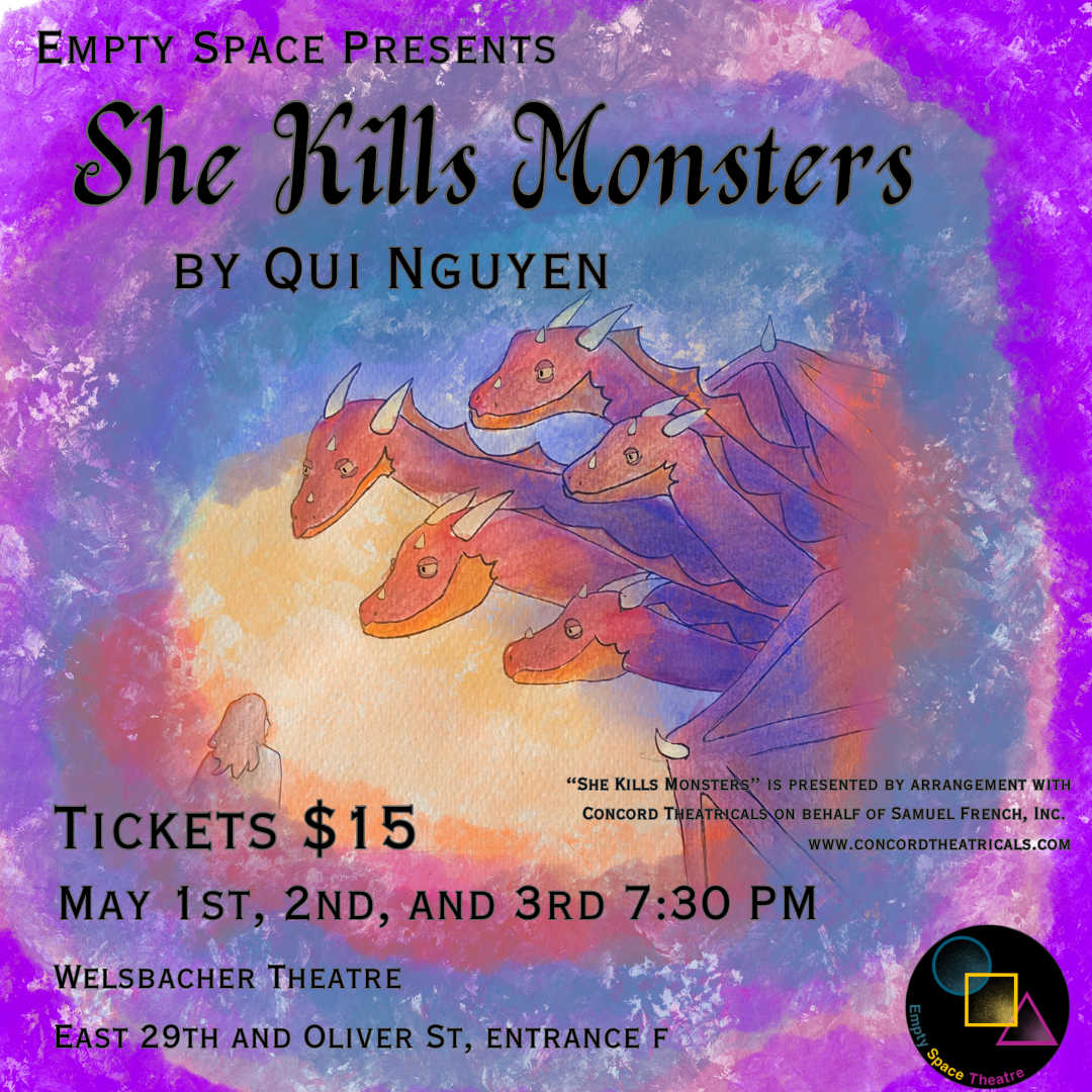 Colorful poster of She Kills Monsters.