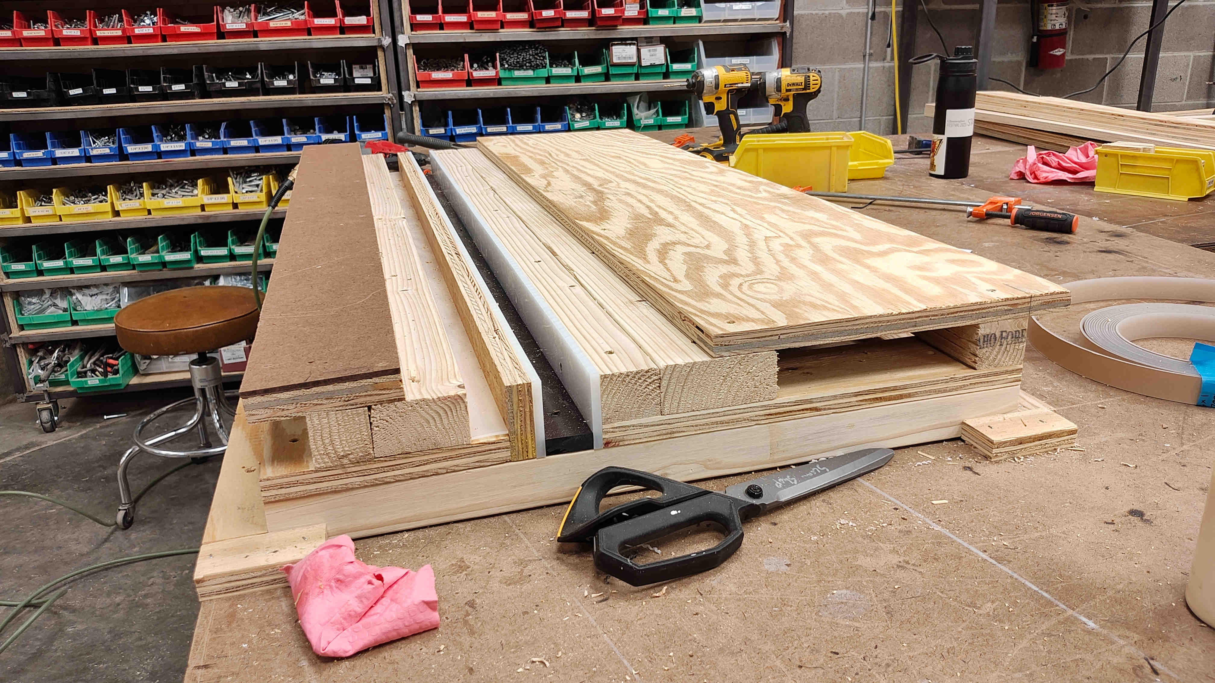 wooden automation track